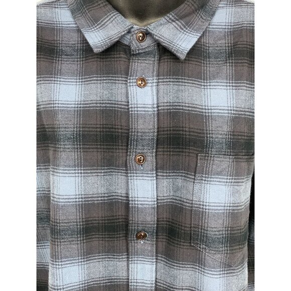 Rails Mens XL Extra Large Blue Black Plaid Button-Up Shirt Cotton Blend NWT New - Picture 4 of 9